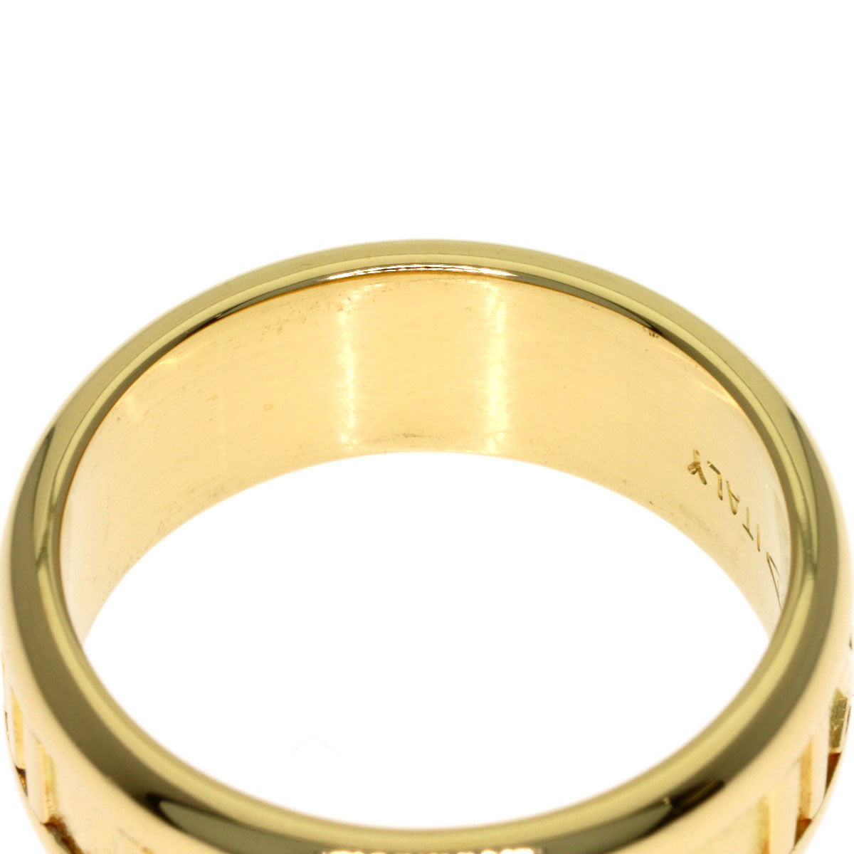 TIFFANY&Co. Atlas Ring K18 Yellow Gold Ladies [Used]
