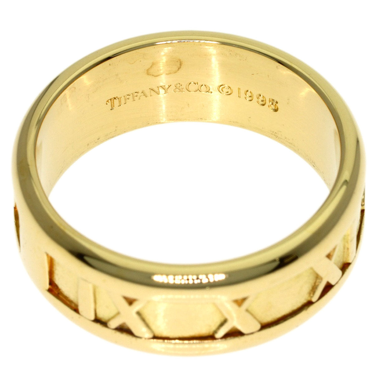 TIFFANY&Co. Atlas Ring K18 Yellow Gold Ladies [Used]