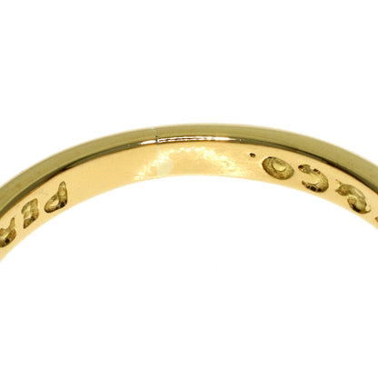 TIFFANY&Co. Open Heart 2P Diamond Ring K18 Yellow Gold Ladies [Used]
