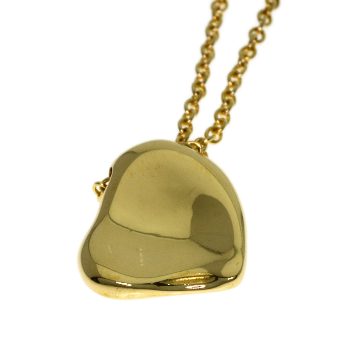 TIFFANY&Co. Full heart Necklace K18 Yellow Gold Ladies [Used]