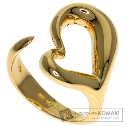 TIFFANY&Co. Open heart Ring K18 Yellow Gold Ladies [Used]