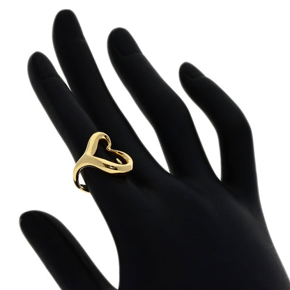 TIFFANY&Co. Open heart Ring K18 Yellow Gold Ladies [Used]
