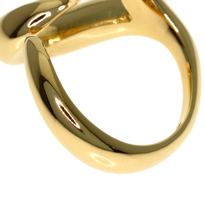 TIFFANY&Co. Open heart Ring K18 Yellow Gold Ladies [Used]