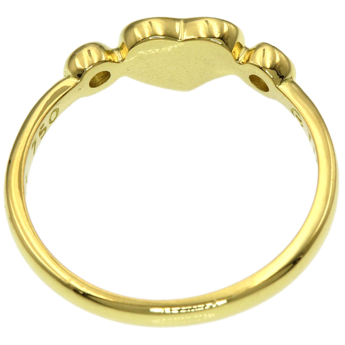 TIFFANY&Co. Full Heart 2P Diamond Ring K18 Yellow Gold Ladies [Used]