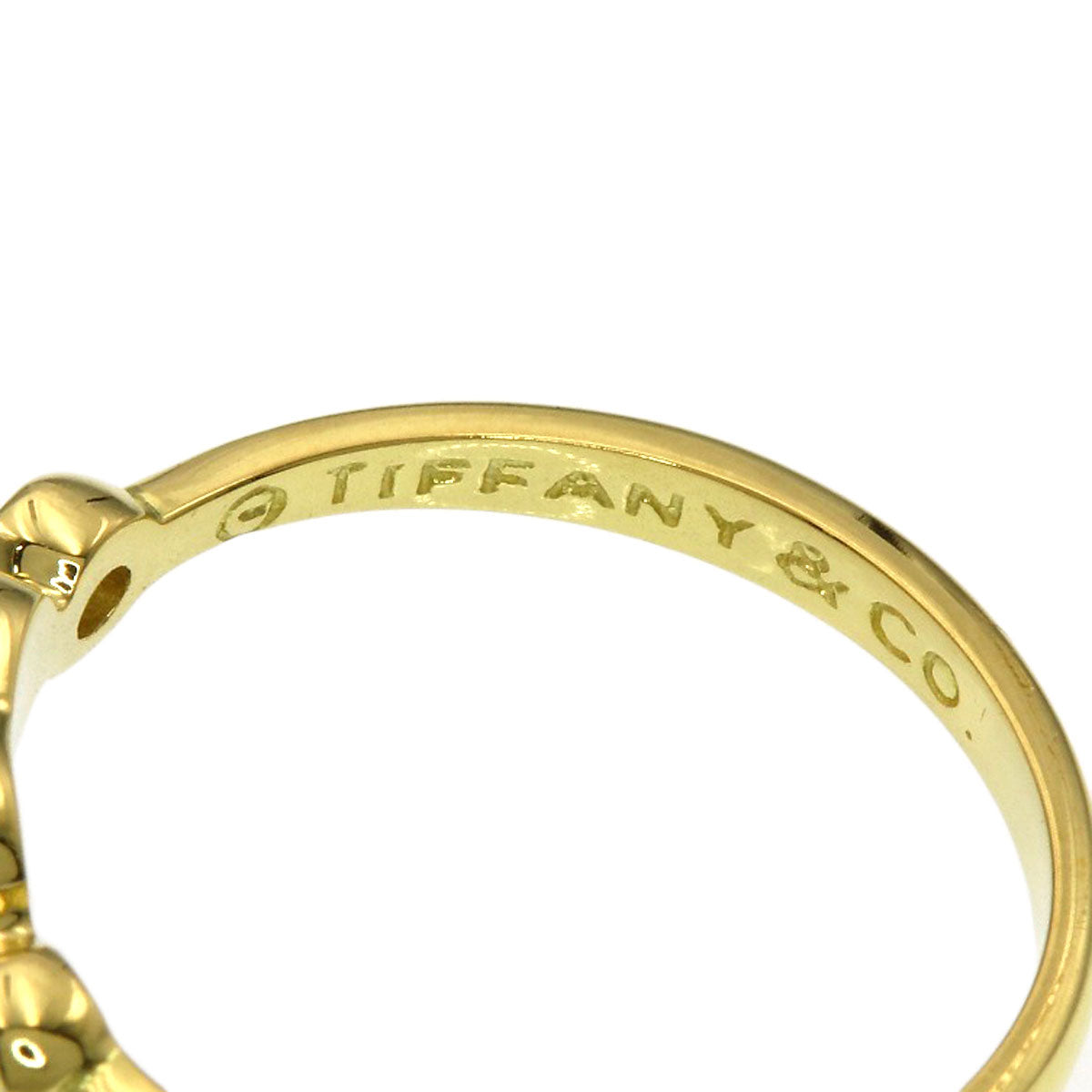 TIFFANY&Co. Full Heart 2P Diamond Ring K18 Yellow Gold Ladies [Used]