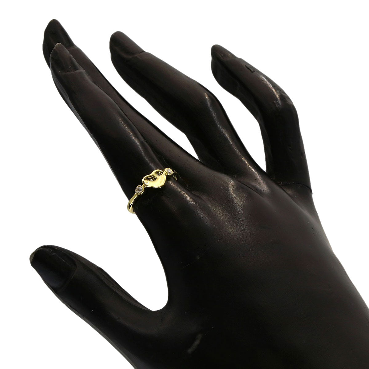 TIFFANY&Co. Full Heart 2P Diamond Ring K18 Yellow Gold Ladies [Used]