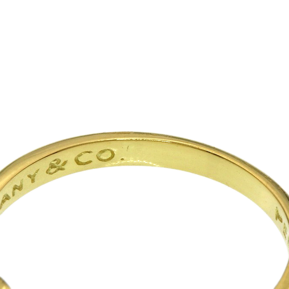 TIFFANY&Co. Full Heart 2P Diamond Ring K18 Yellow Gold Ladies [Used]