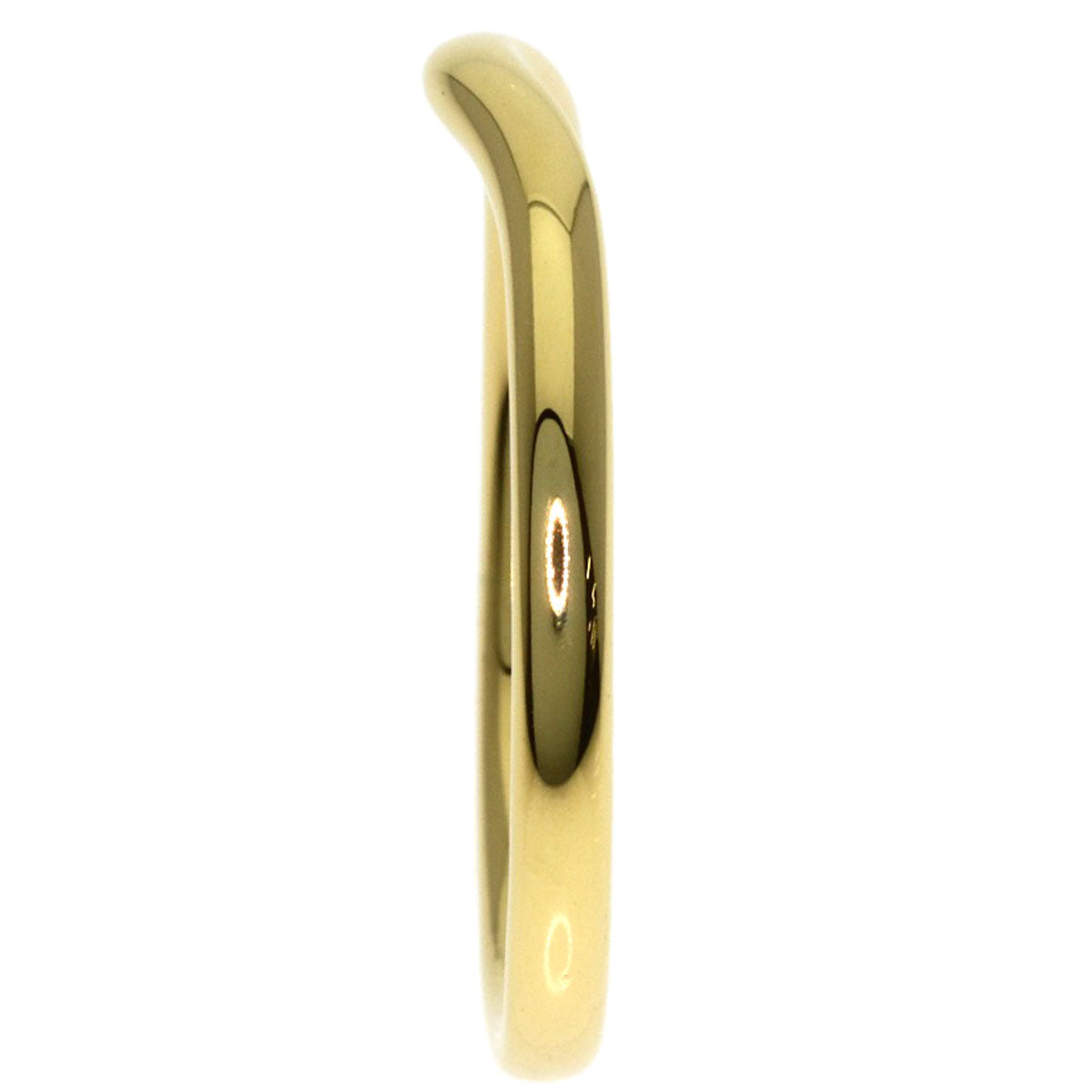 TIFFANY&Co. Curved band Ring K18 Yellow Gold Ladies [Used]