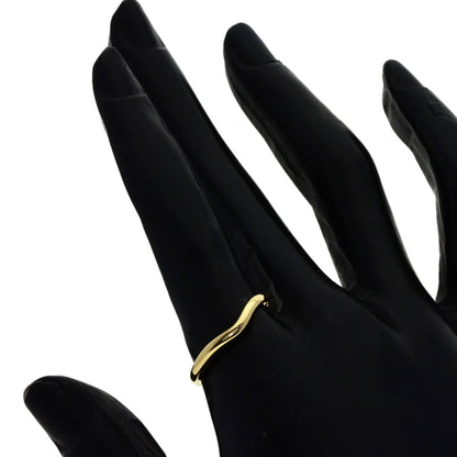 TIFFANY&Co. Curved band Ring K18 Yellow Gold Ladies [Used]