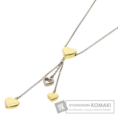 TIFFANY&Co. multi heart drop Necklace K18 Yellow Gold K18 White GoldLadies [Used]