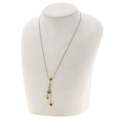 TIFFANY&Co. multi heart drop Necklace K18 Yellow Gold K18 White GoldLadies [Used]