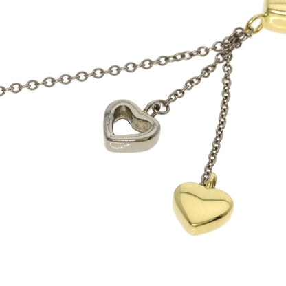 TIFFANY&Co. multi heart drop Necklace K18 Yellow Gold K18 White GoldLadies [Used]