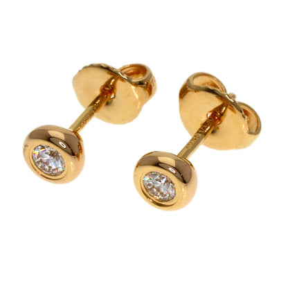 TIFFANY&Co. By The Yard Diamond earring K18 Pink Gold Ladies [Used]