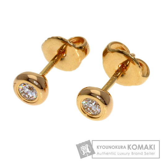 TIFFANY&Co. By The Yard Diamond earring K18 Pink Gold Ladies [Used]