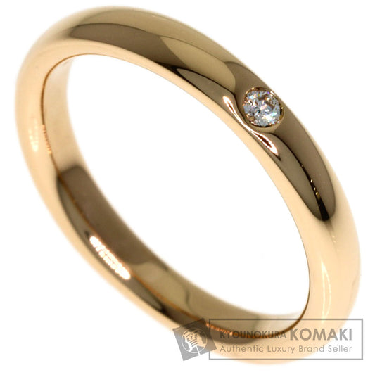 TIFFANY&Co. 1P Diamond Wedding Ring K18 Pink Gold Ladies [Used]