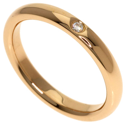 TIFFANY&Co. Stacking Band 1P Diamond Ring K18 Pink Gold Ladies [Used]