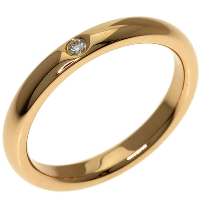 TIFFANY&Co. Stacking Band 1P Diamond Ring K18 Pink Gold Ladies [Used]