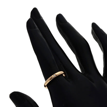TIFFANY&Co. Stacking Band 1P Diamond Ring K18 Pink Gold Ladies [Used]
