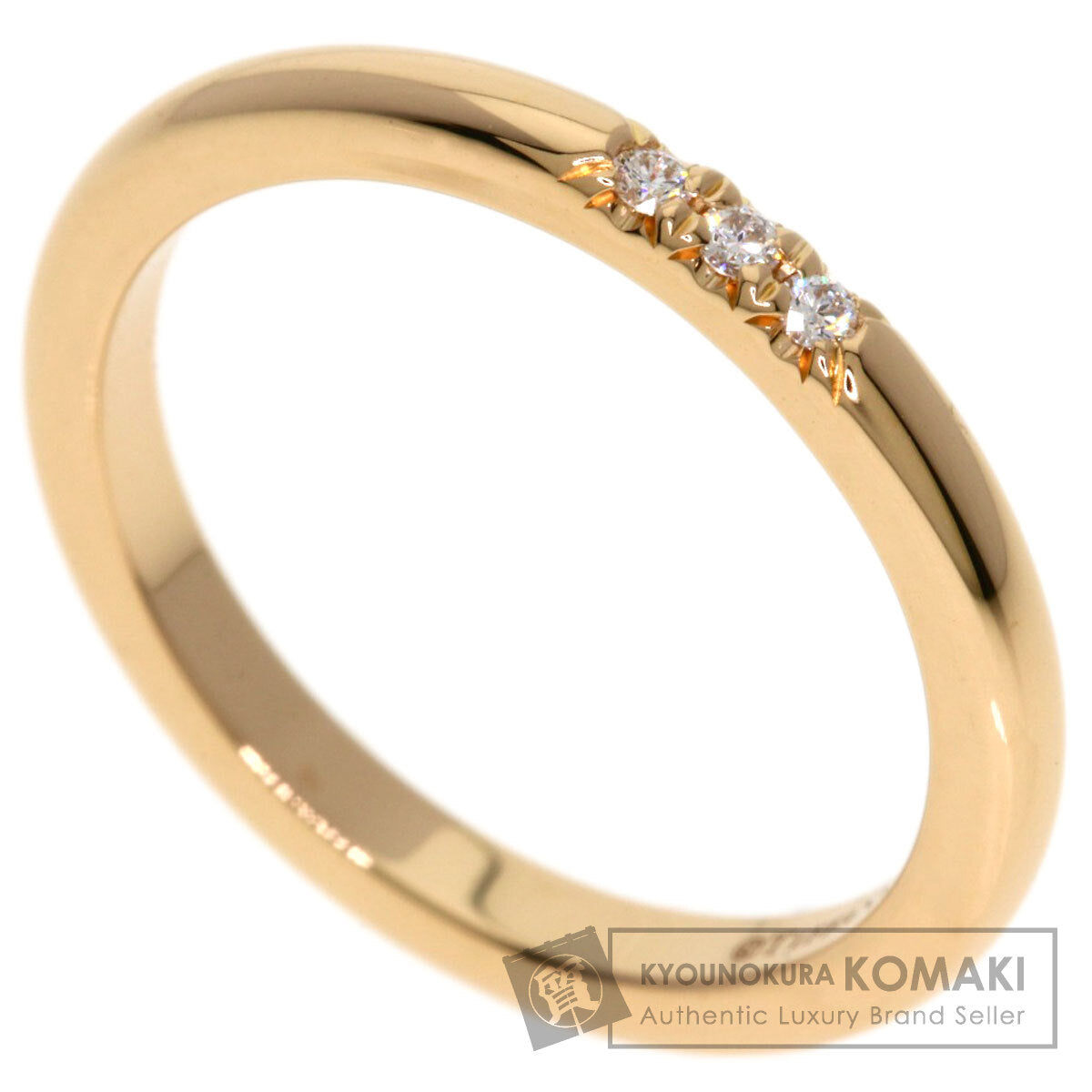 TIFFANY&Co. Forever 3P Diamond Ring K18 Pink Gold Ladies [Used]