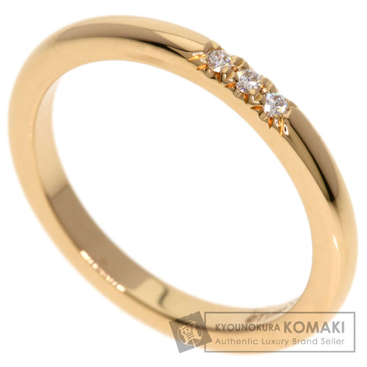 TIFFANY&Co. Forever 3P Diamond Ring K18 Pink Gold Ladies [Used]