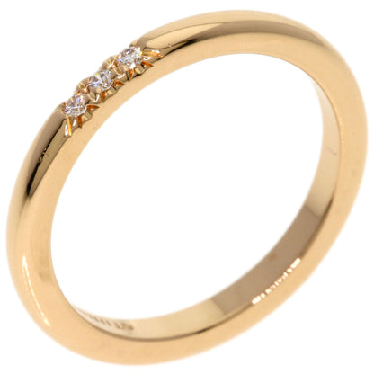 TIFFANY&Co. Forever 3P Diamond Ring K18 Pink Gold Ladies [Used]