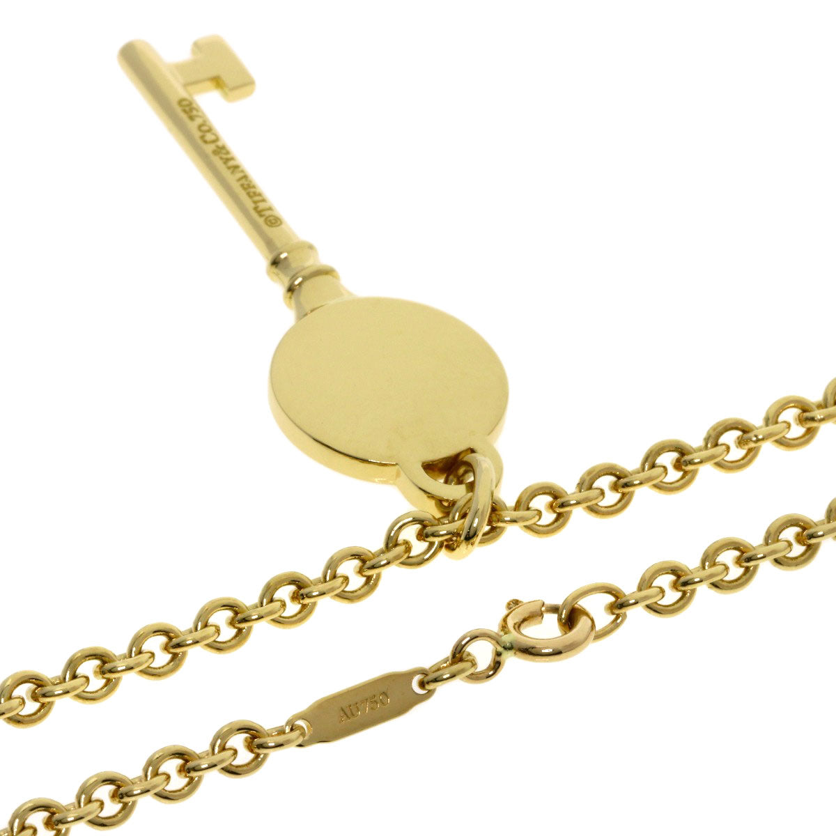 TIFFANY&Co. Return to TIFFANY&Co. Key Necklace K18 Yellow Gold Ladies [Used]