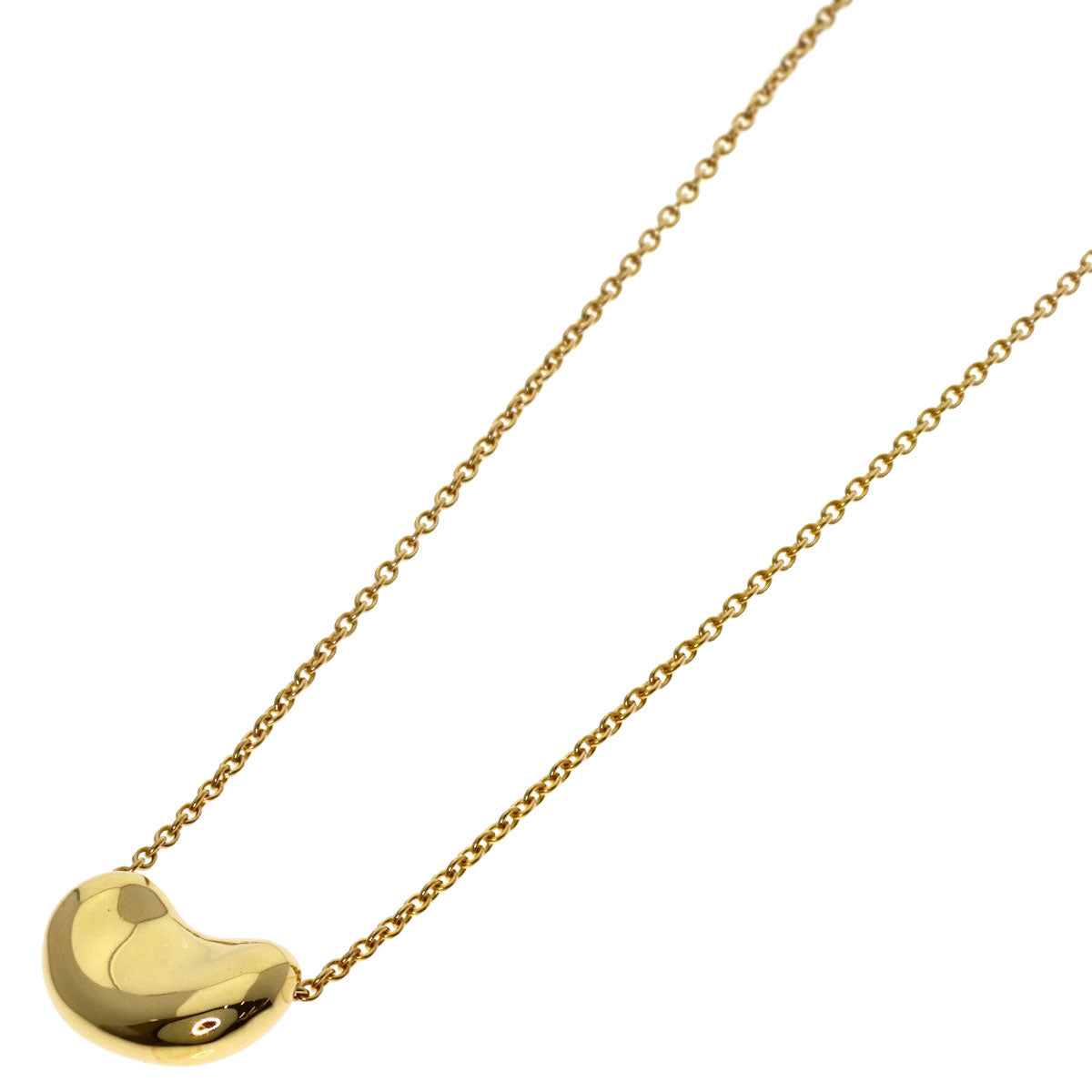 TIFFANY&Co. Bean Necklace K18 Yellow Gold Ladies [Used]