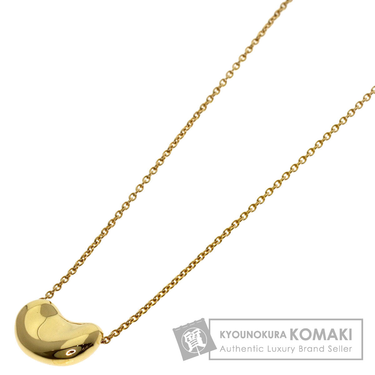TIFFANY&Co. Bean Necklace K18 Yellow Gold Ladies [Used]