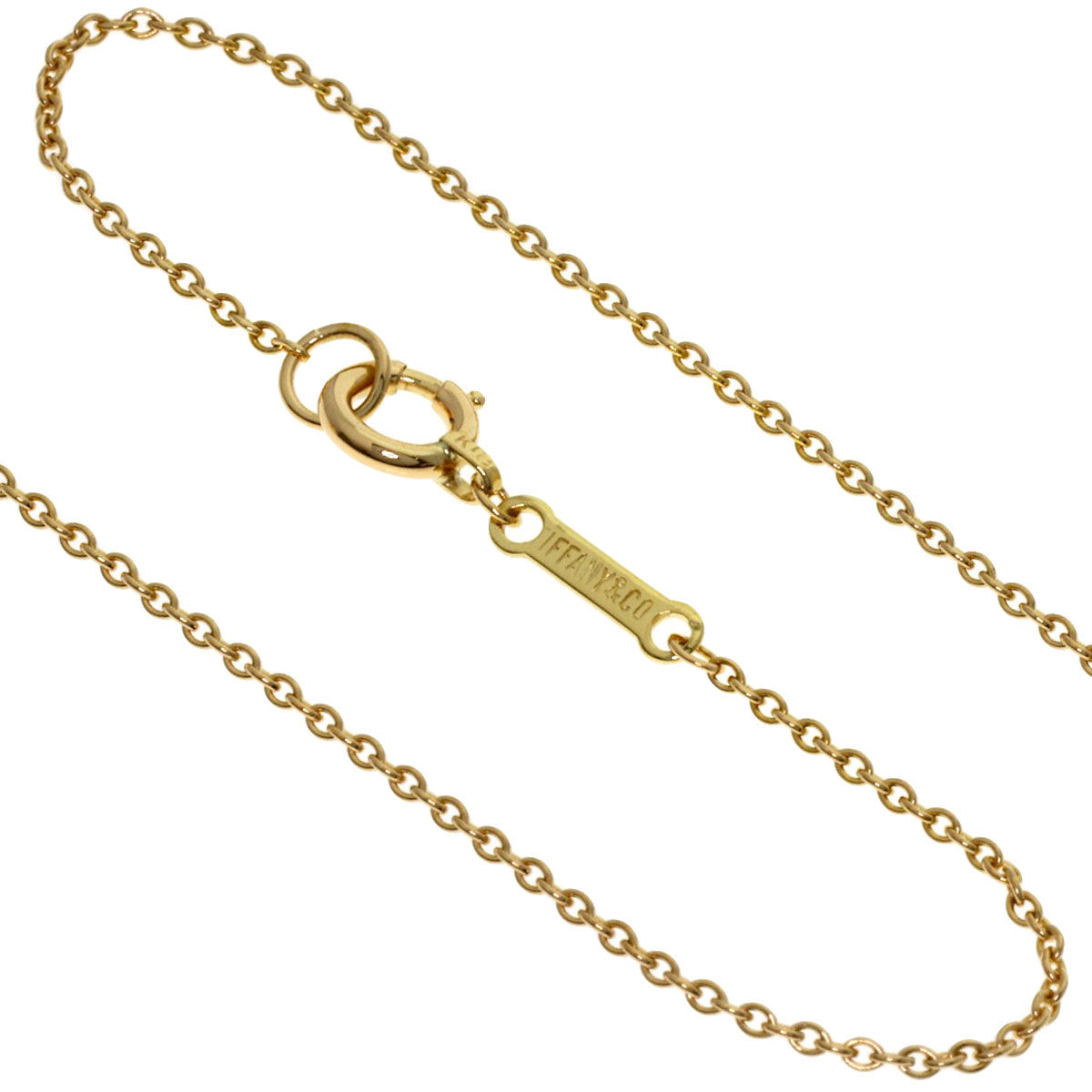 TIFFANY&Co. Bean Necklace K18 Yellow Gold Ladies [Used]
