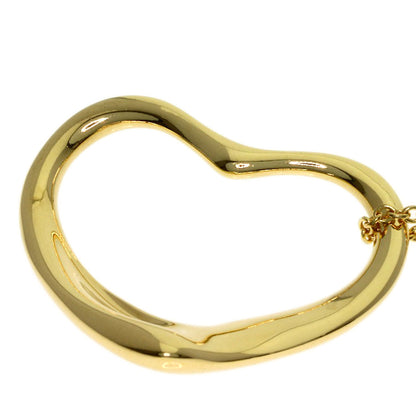 TIFFANY&Co. Open heart Necklace K18 Yellow Gold Ladies [Used]