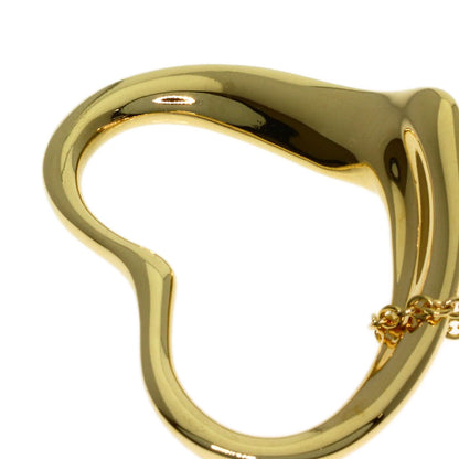 TIFFANY&Co. Open heart Necklace K18 Yellow Gold Ladies [Used]