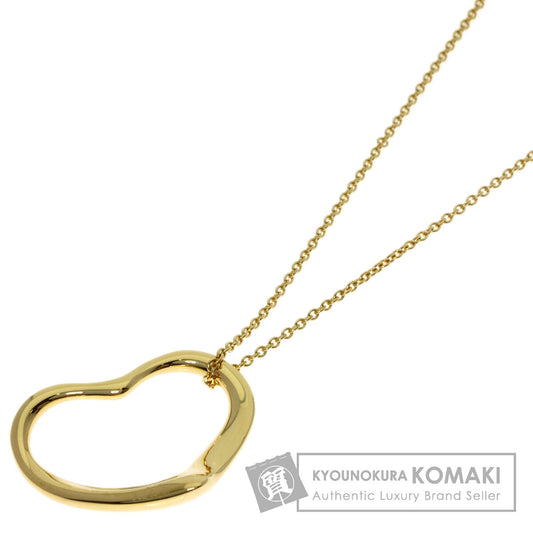 TIFFANY&Co. Open heart Necklace K18 Yellow Gold Ladies [Used]