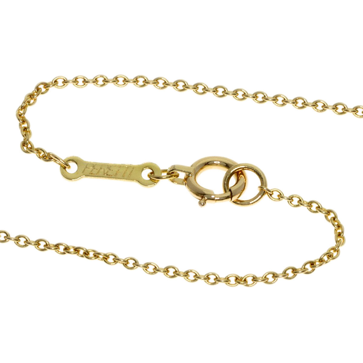 TIFFANY&Co. Open heart Necklace K18 Yellow Gold Ladies [Used]