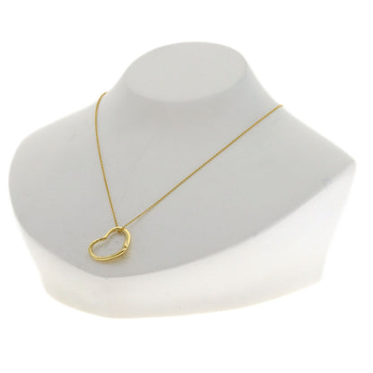 TIFFANY&Co. Open heart Necklace K18 Yellow Gold Ladies [Used]