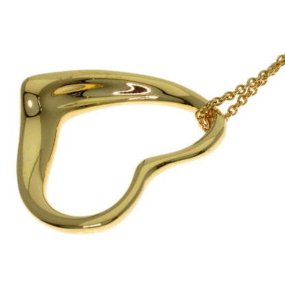 TIFFANY&Co. Open heart Necklace K18 Yellow Gold Ladies [Used]