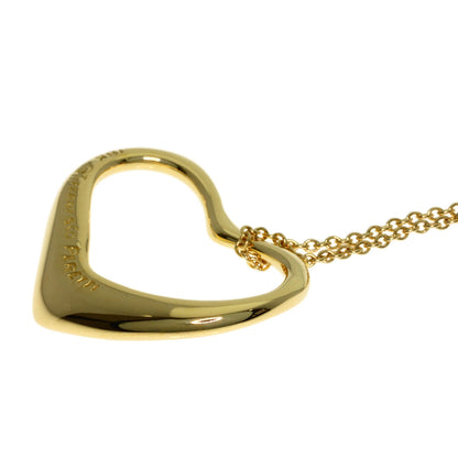 TIFFANY&Co. Open heart Necklace K18 Yellow Gold Ladies [Used]