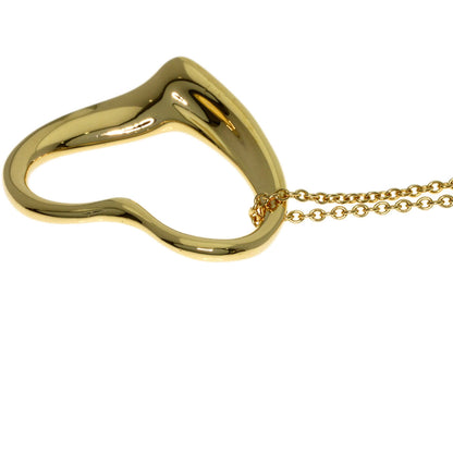 TIFFANY&Co. Open heart Necklace K18 Yellow Gold Ladies [Used]