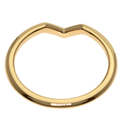 TIFFANY&Co. V band Ring K18 Pink Gold Ladies [Used]