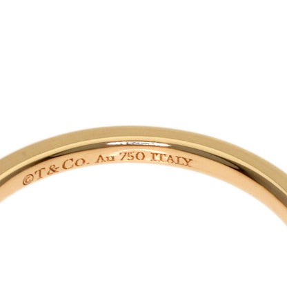 TIFFANY&Co. V band Ring K18 Pink Gold Ladies [Used]
