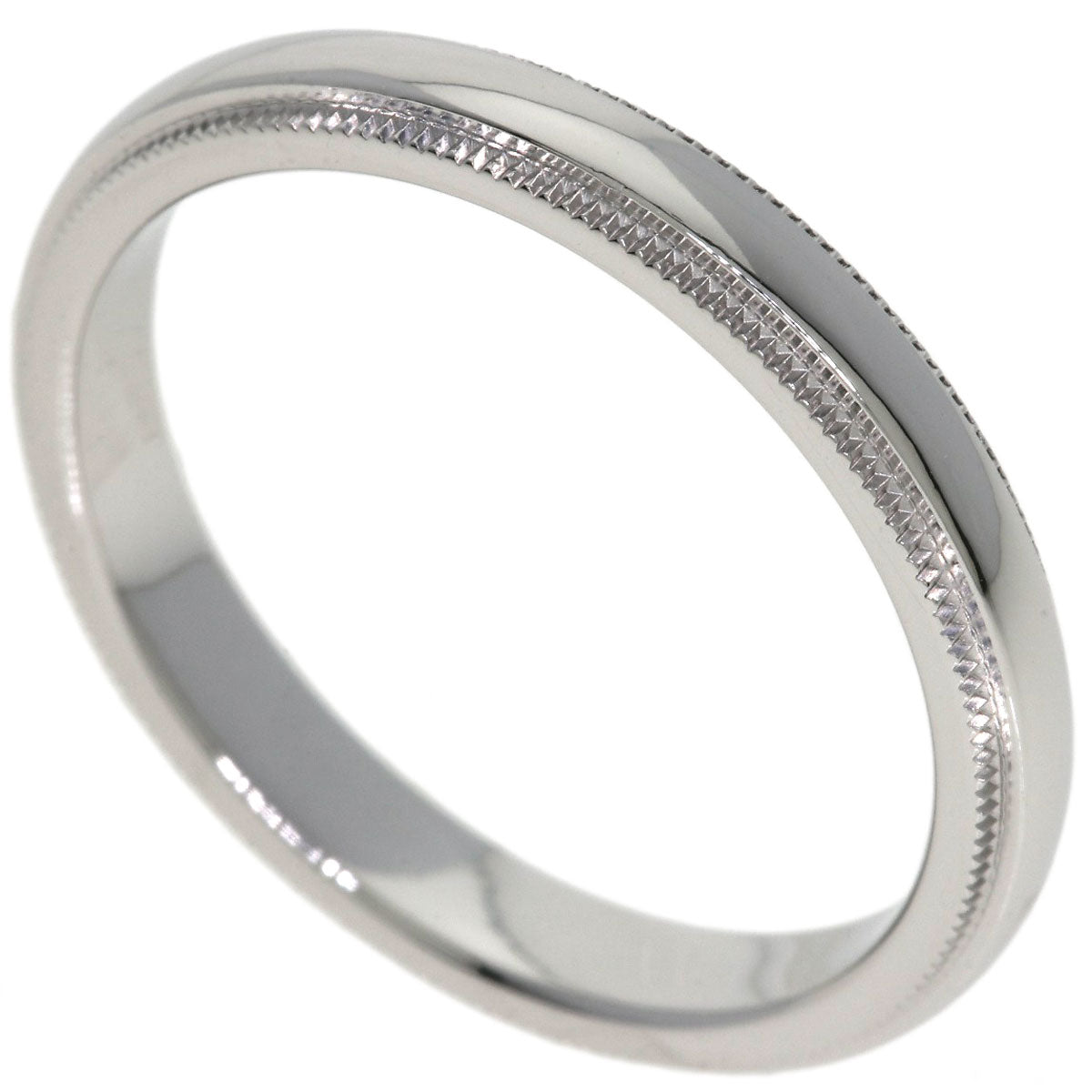 TIFFANY&Co. Milgrain Ring Platinum PT950 Ladies [Used]