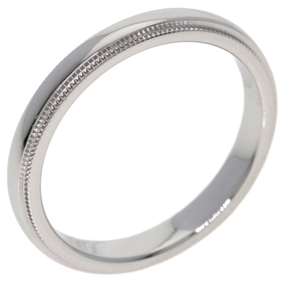 TIFFANY&Co. Milgrain Ring Platinum PT950 Ladies [Used]