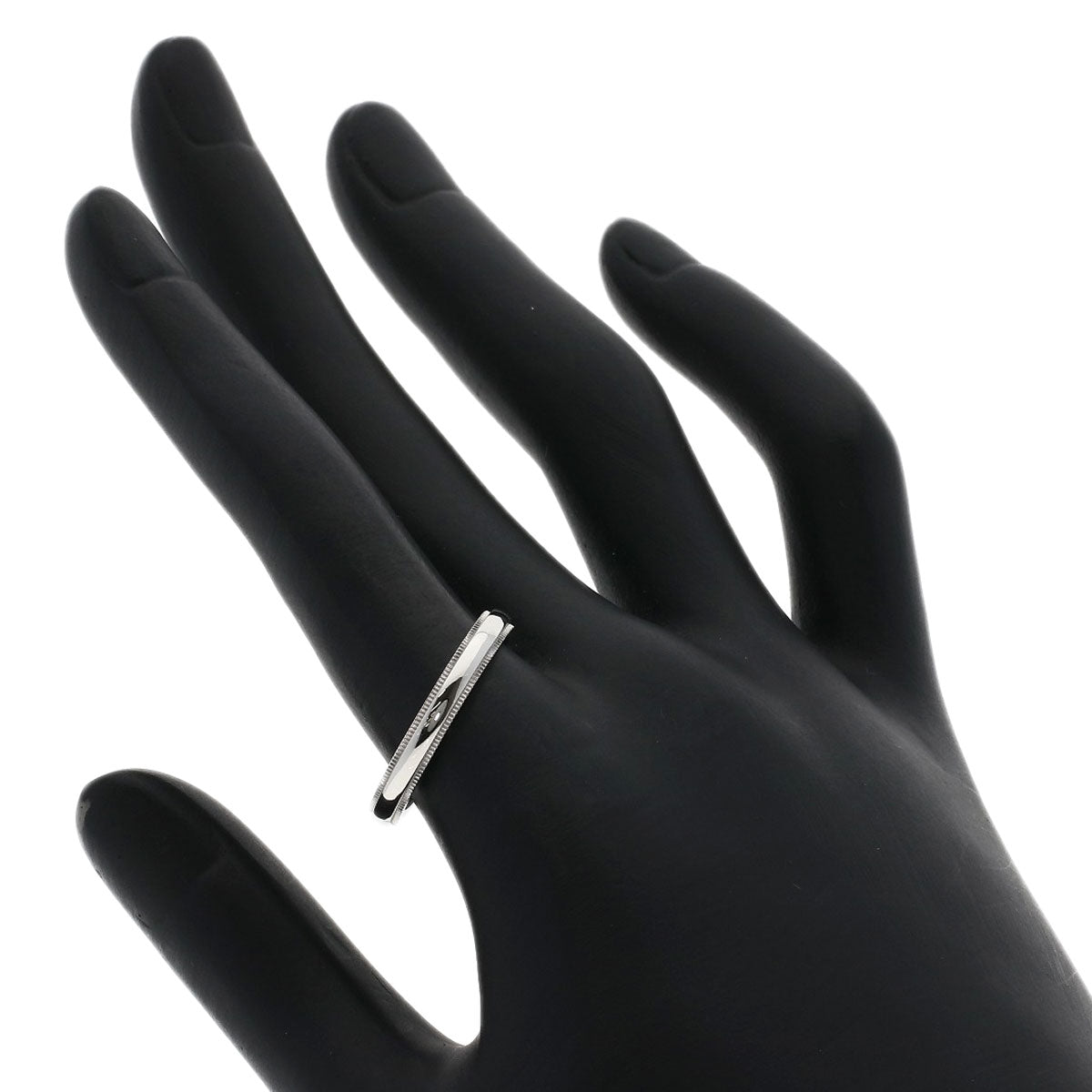 TIFFANY&Co. Milgrain Ring Platinum PT950 Ladies [Used]