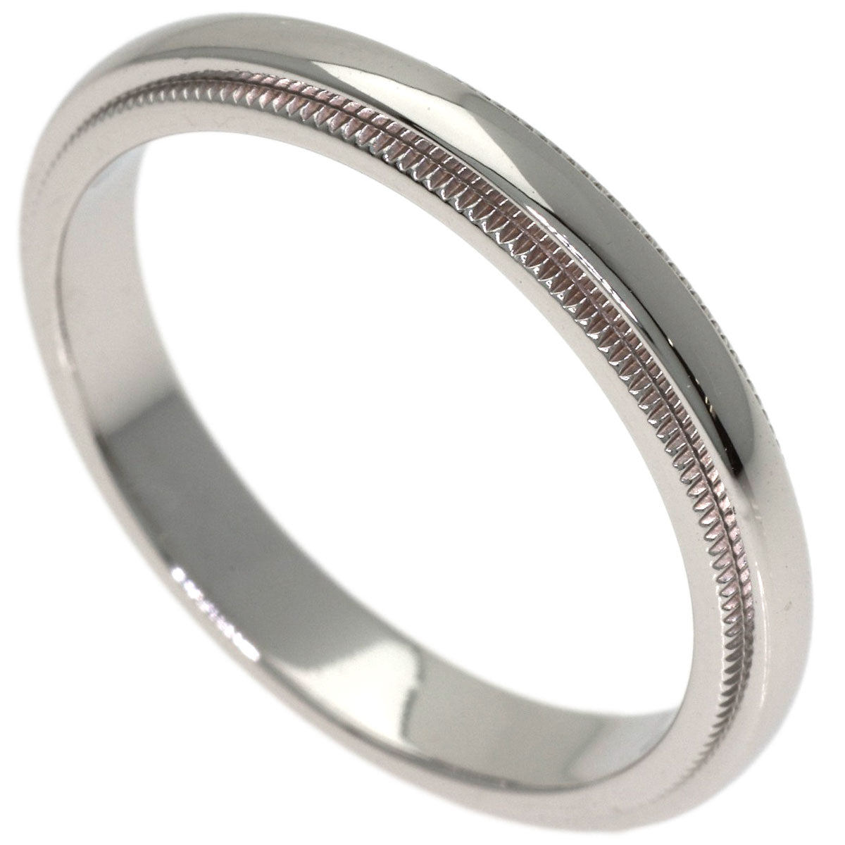 TIFFANY&Co. Milgrain Ring Platinum PT950 Ladies [Used]