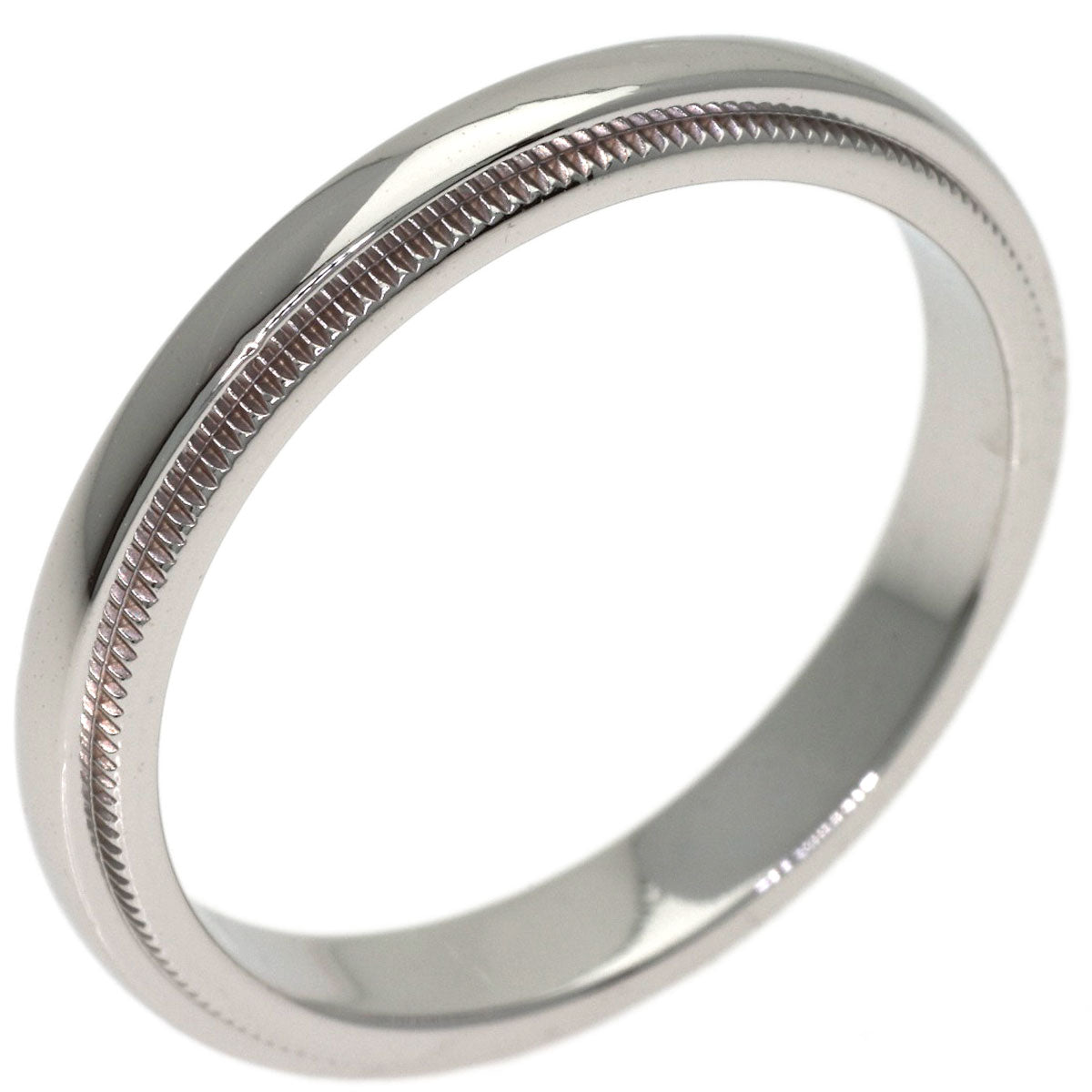 TIFFANY&Co. Milgrain Ring Platinum PT950 Ladies [Used]