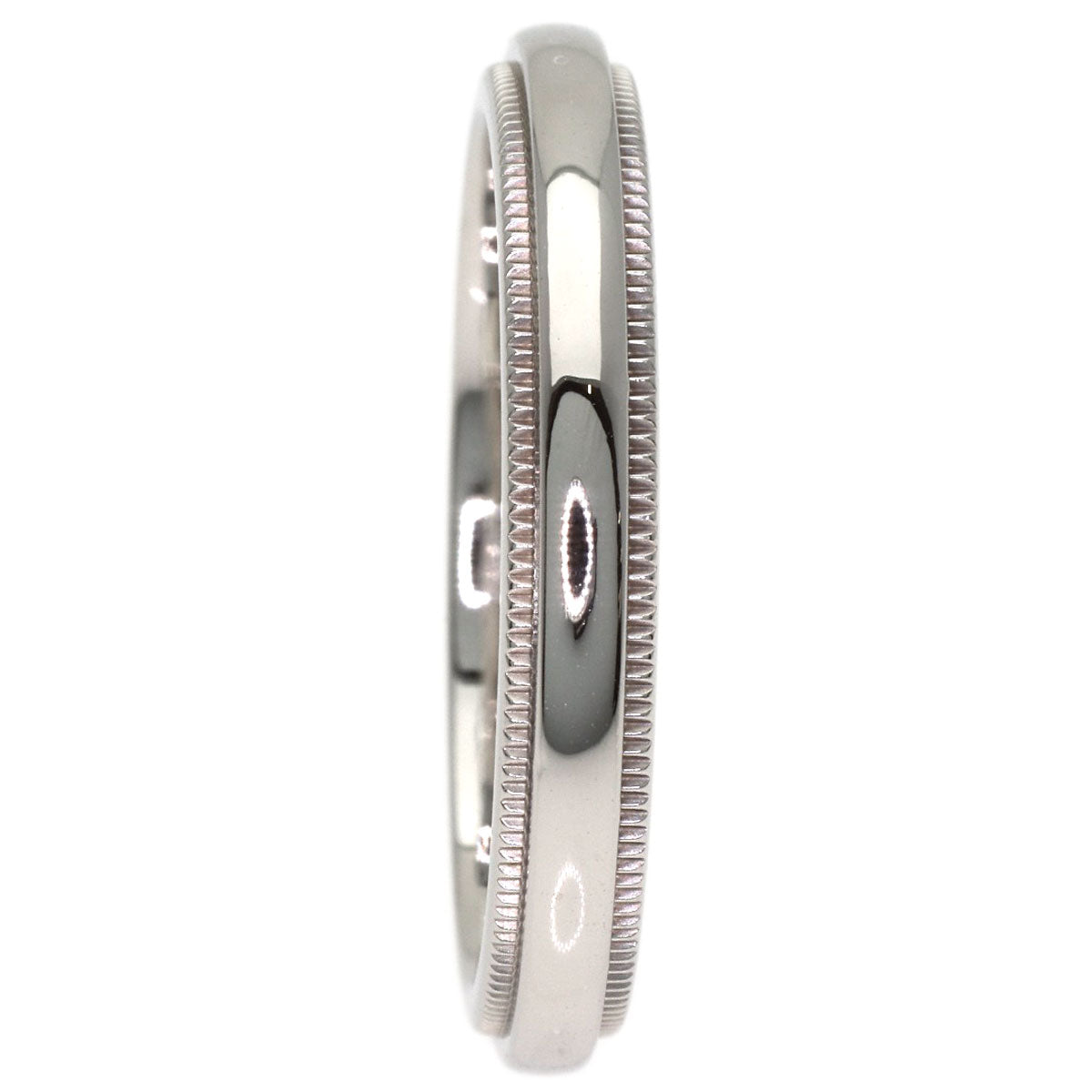 TIFFANY&Co. Milgrain Ring Platinum PT950 Ladies [Used]