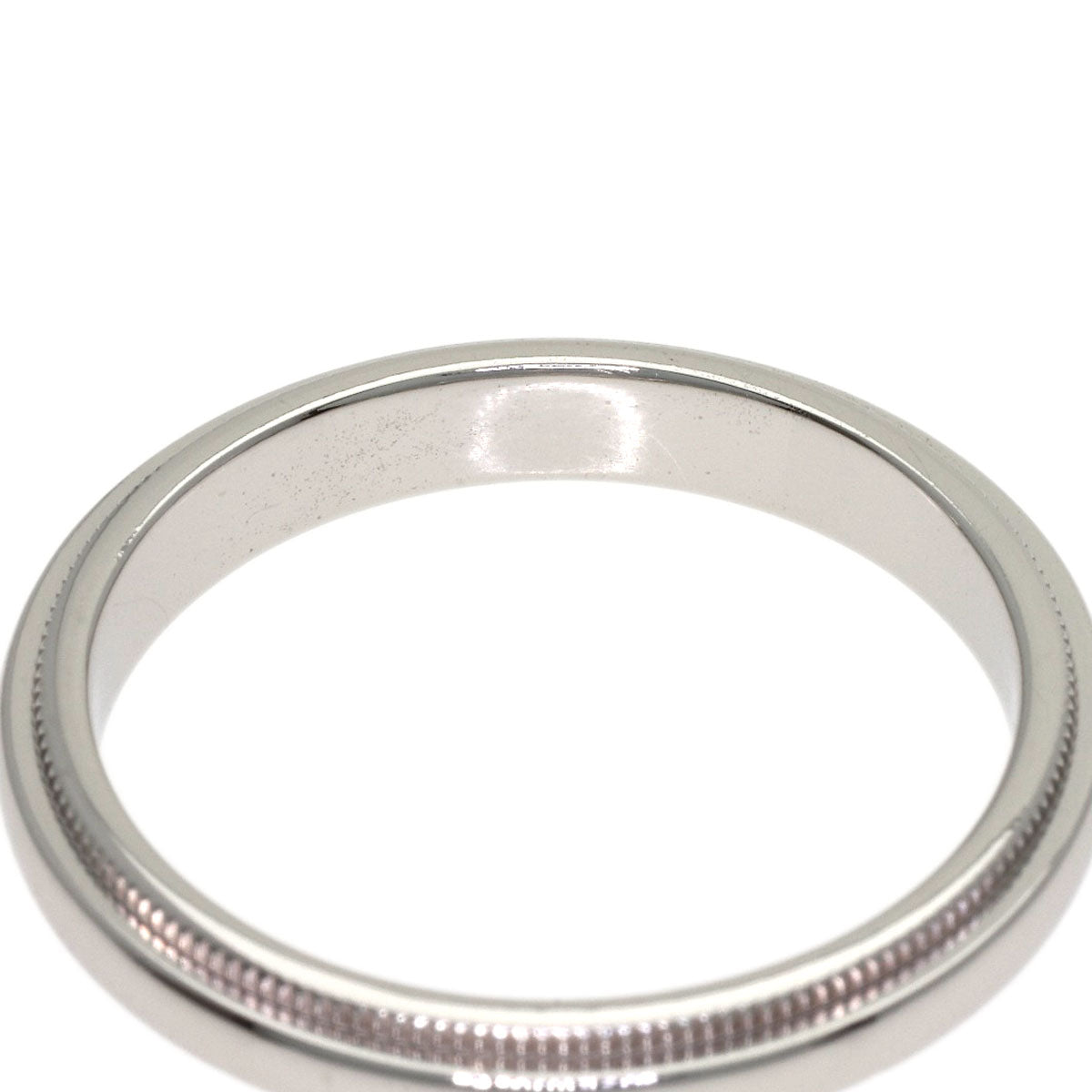 TIFFANY&Co. Milgrain Ring Platinum PT950 Ladies [Used]