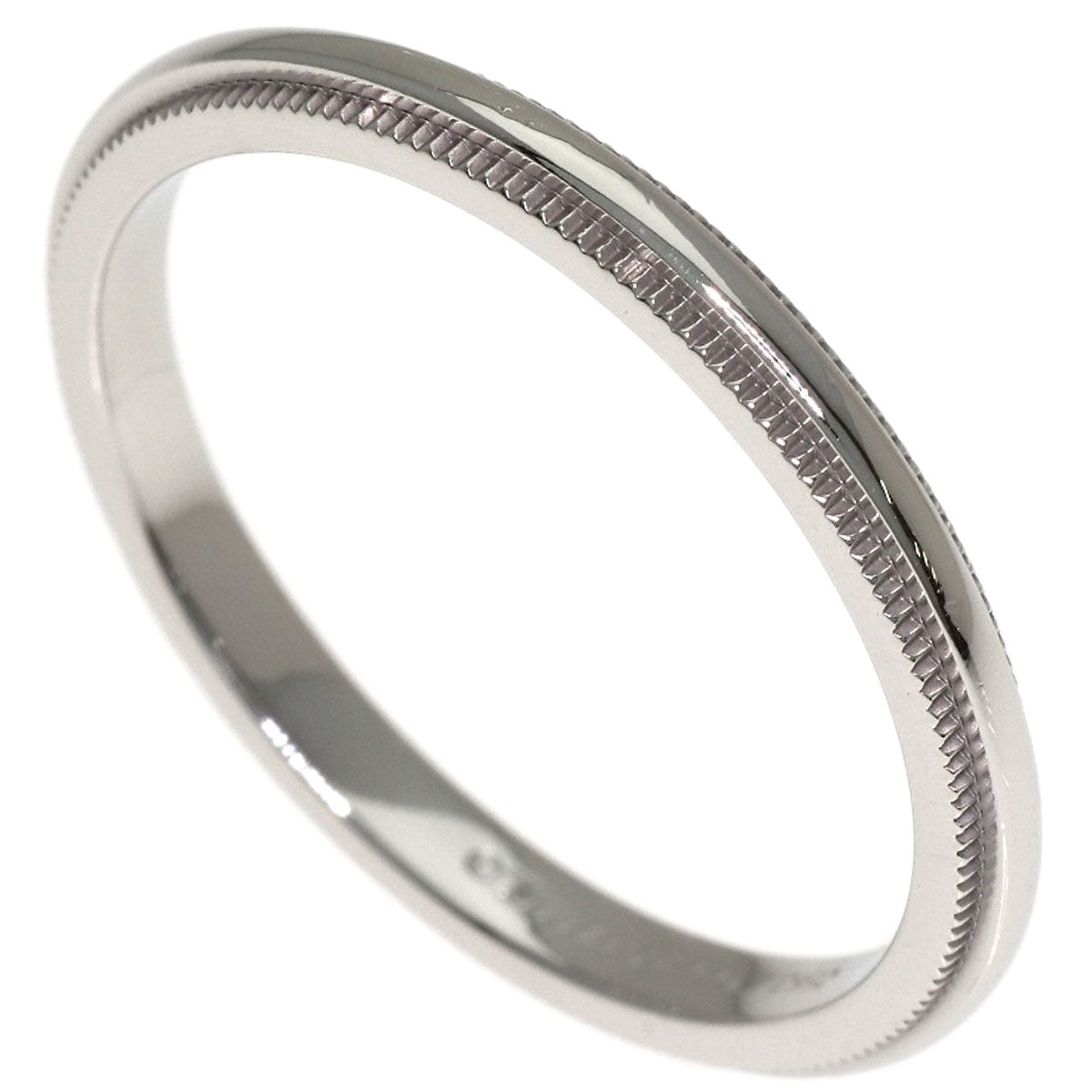 TIFFANY&Co. Milgrain Ring Platinum PT950 Ladies [Used]