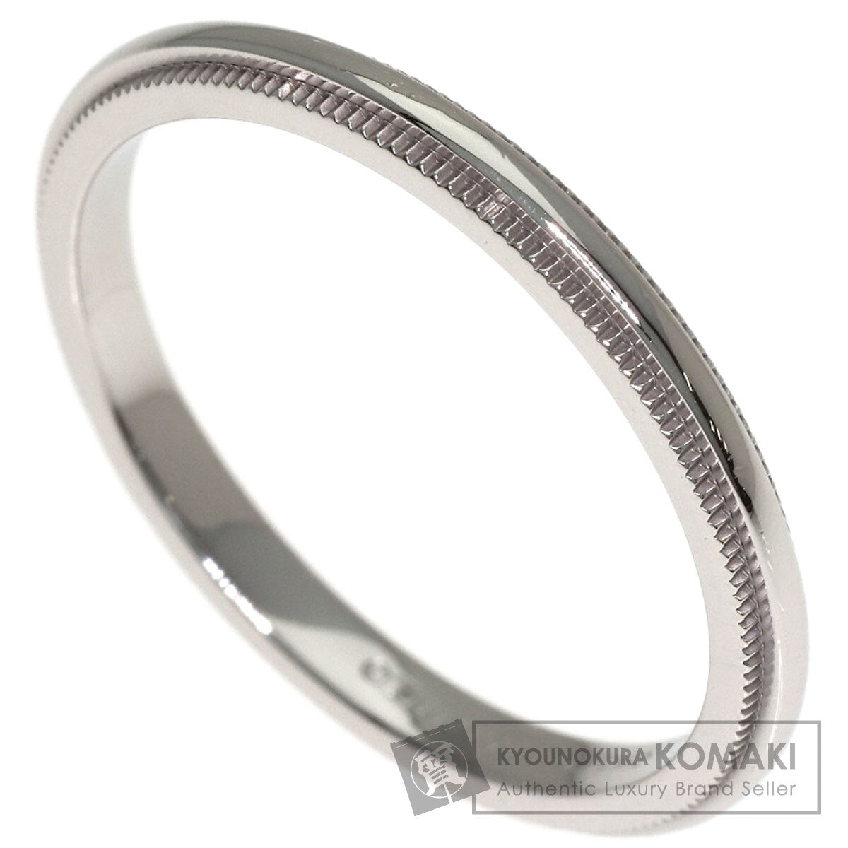 TIFFANY&Co. Milgrain Ring Platinum PT950 Ladies [Used]