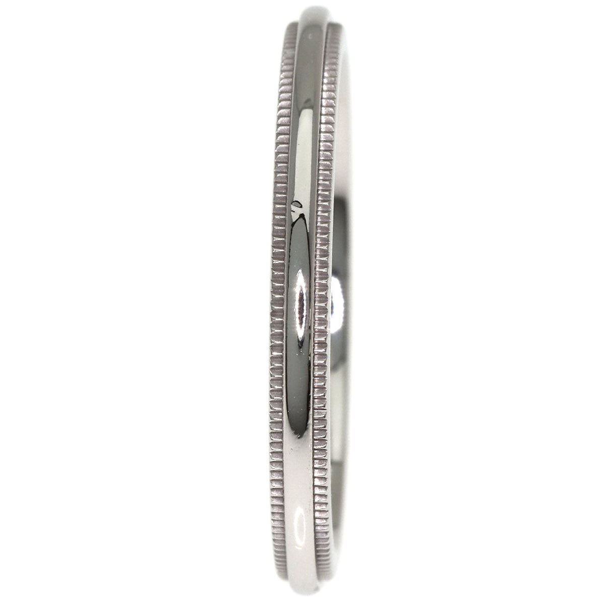 TIFFANY&Co. Milgrain Ring Platinum PT950 Ladies [Used]