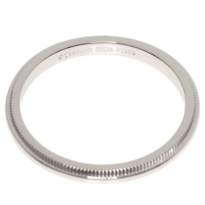 TIFFANY&Co. Milgrain Ring Platinum PT950 Ladies [Used]